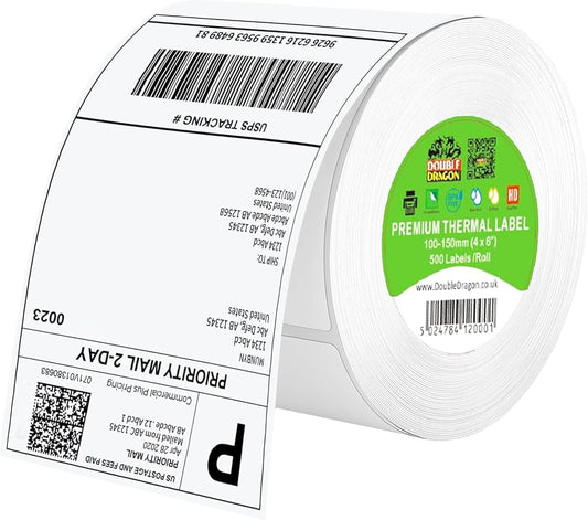 Thermal Shipping Labels 100x150mm Roll