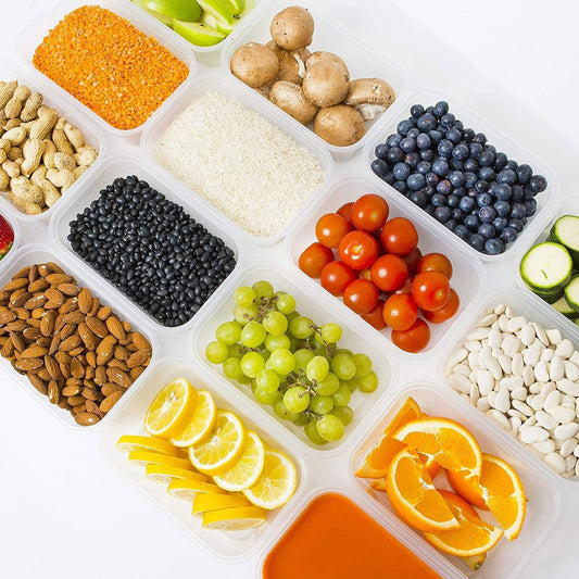 Clear Food Storage Containers 500ml Lids