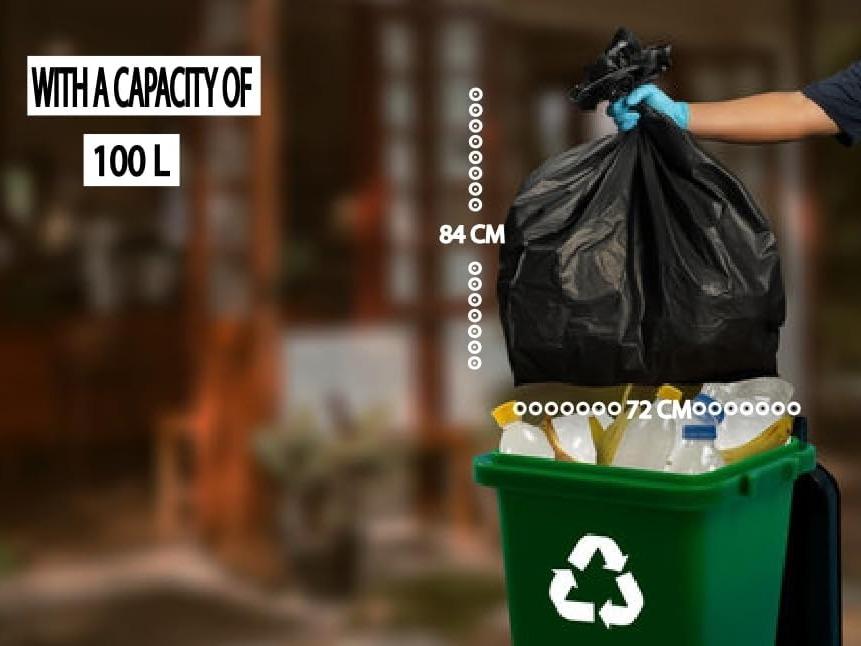 Heavy Duty 100L Black Bin Bags