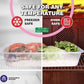 Clear Food Storage Containers 500ml Lids