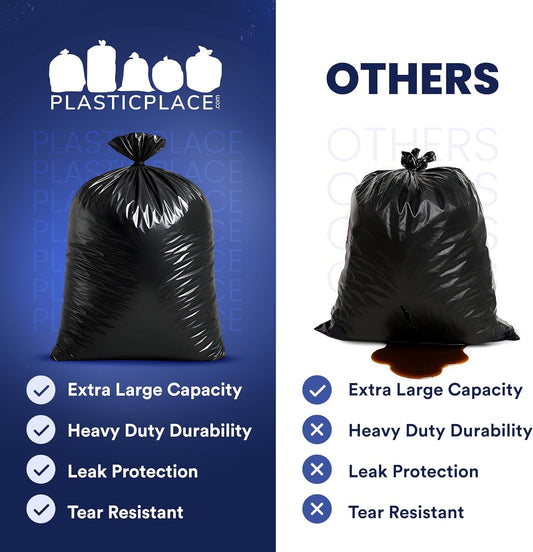 Ultra Heavy Duty Black Bin Bags