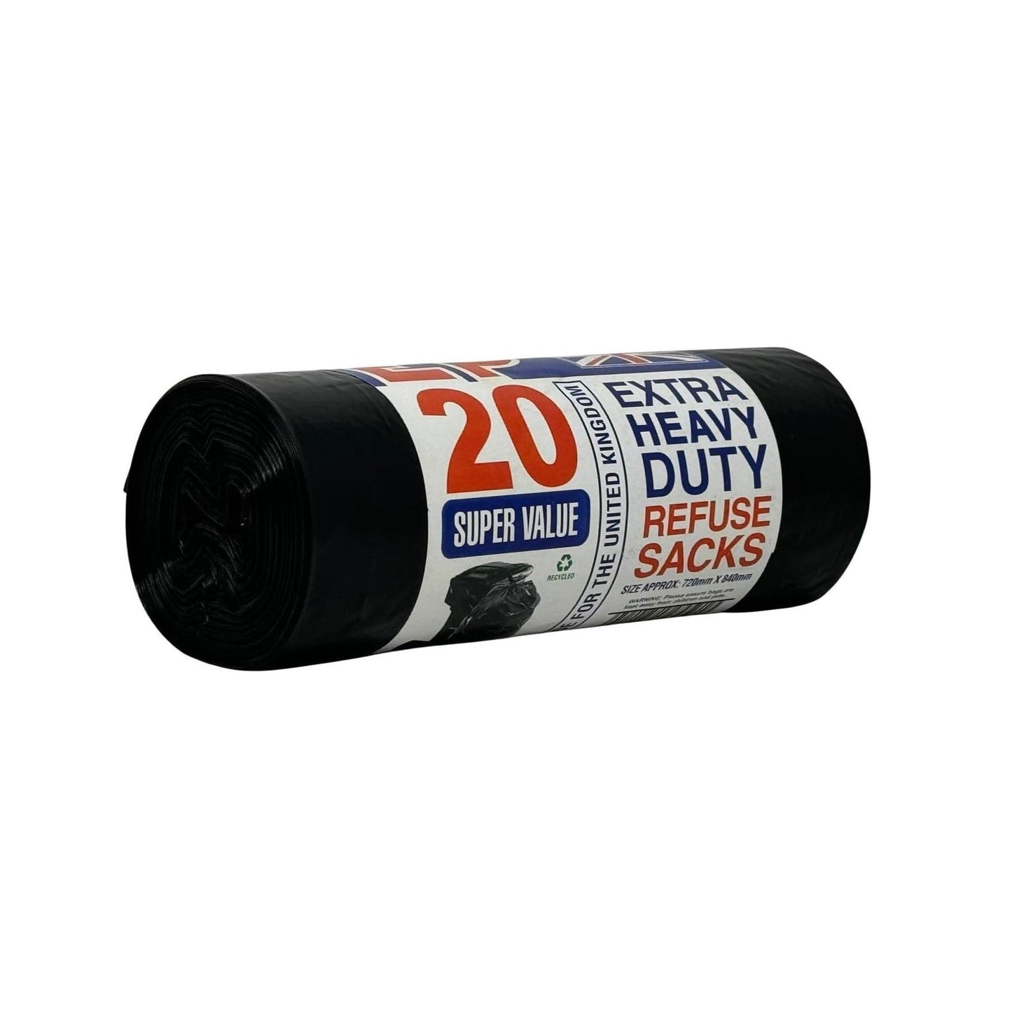 Heavy Duty 100L Black Bin Bags