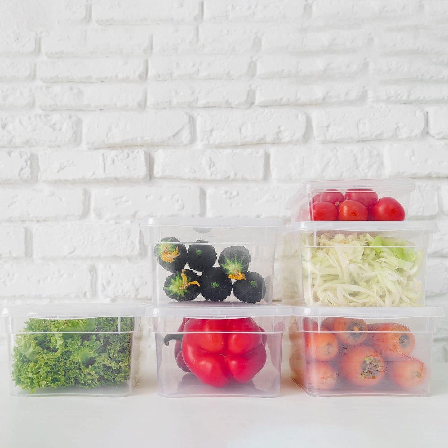 Clear Food Storage Containers 500ml Lids