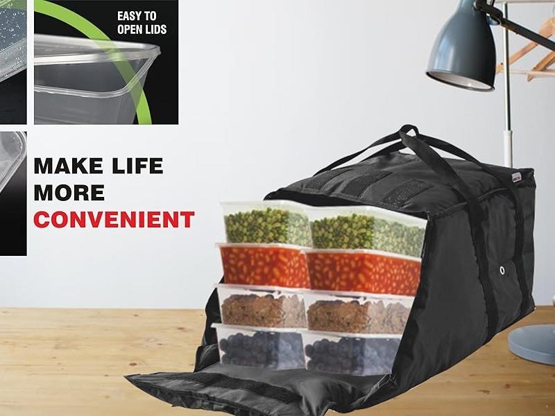 Clear Food Storage Containers 500ml Lids