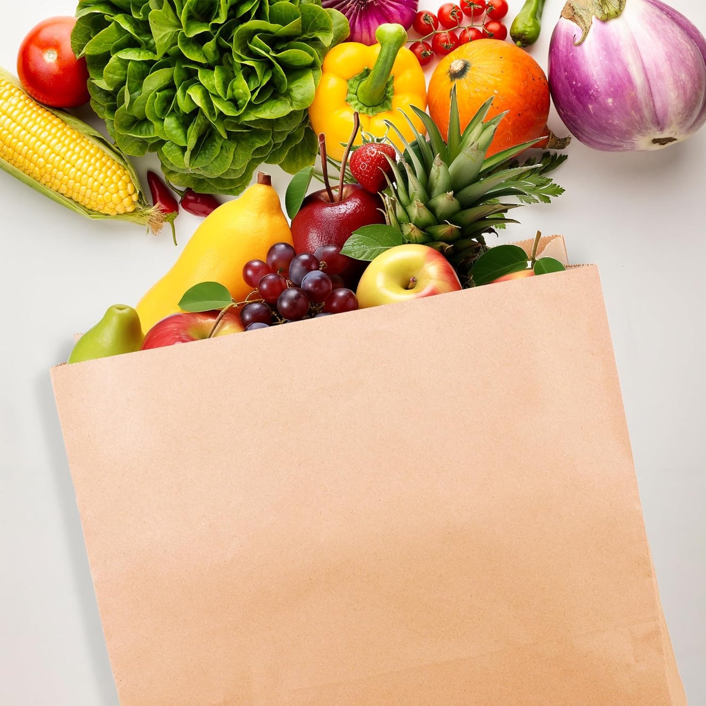 Eco Kraft Handle Carrier Bags