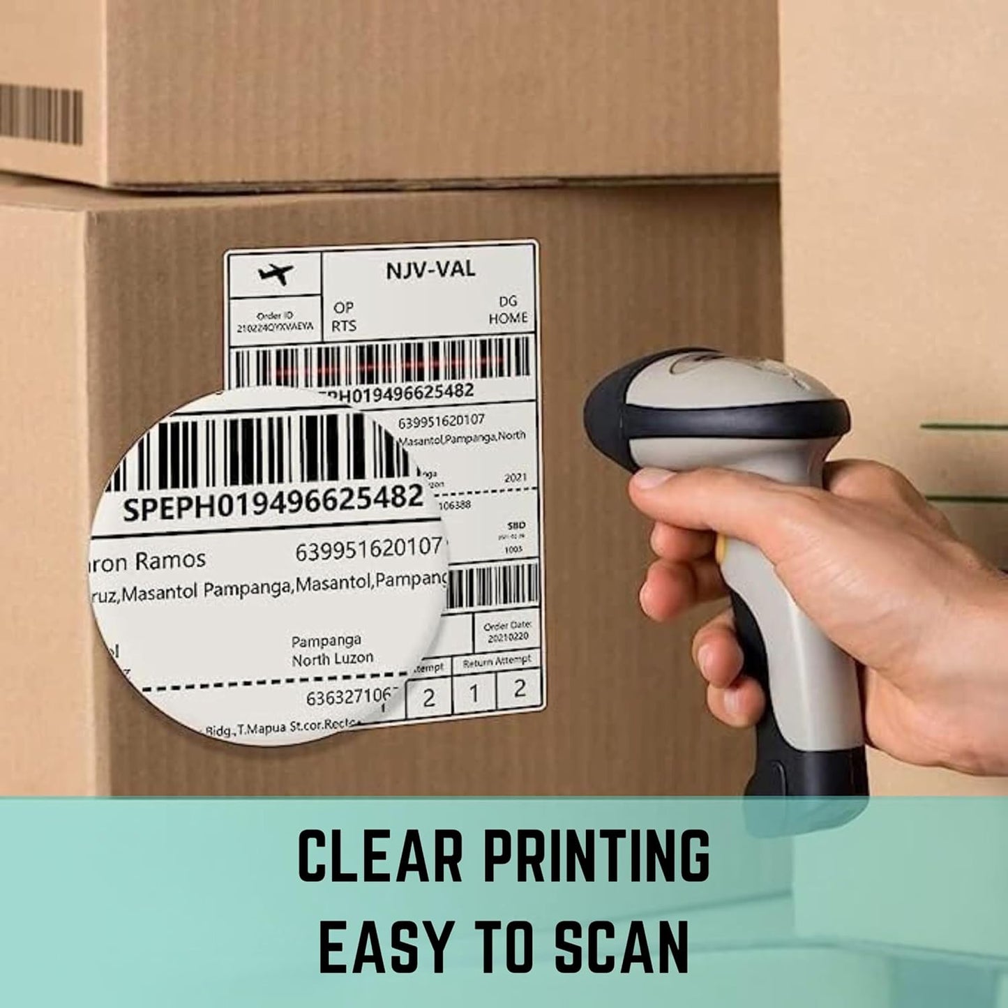 Thermal Shipping Labels 100x150mm Roll