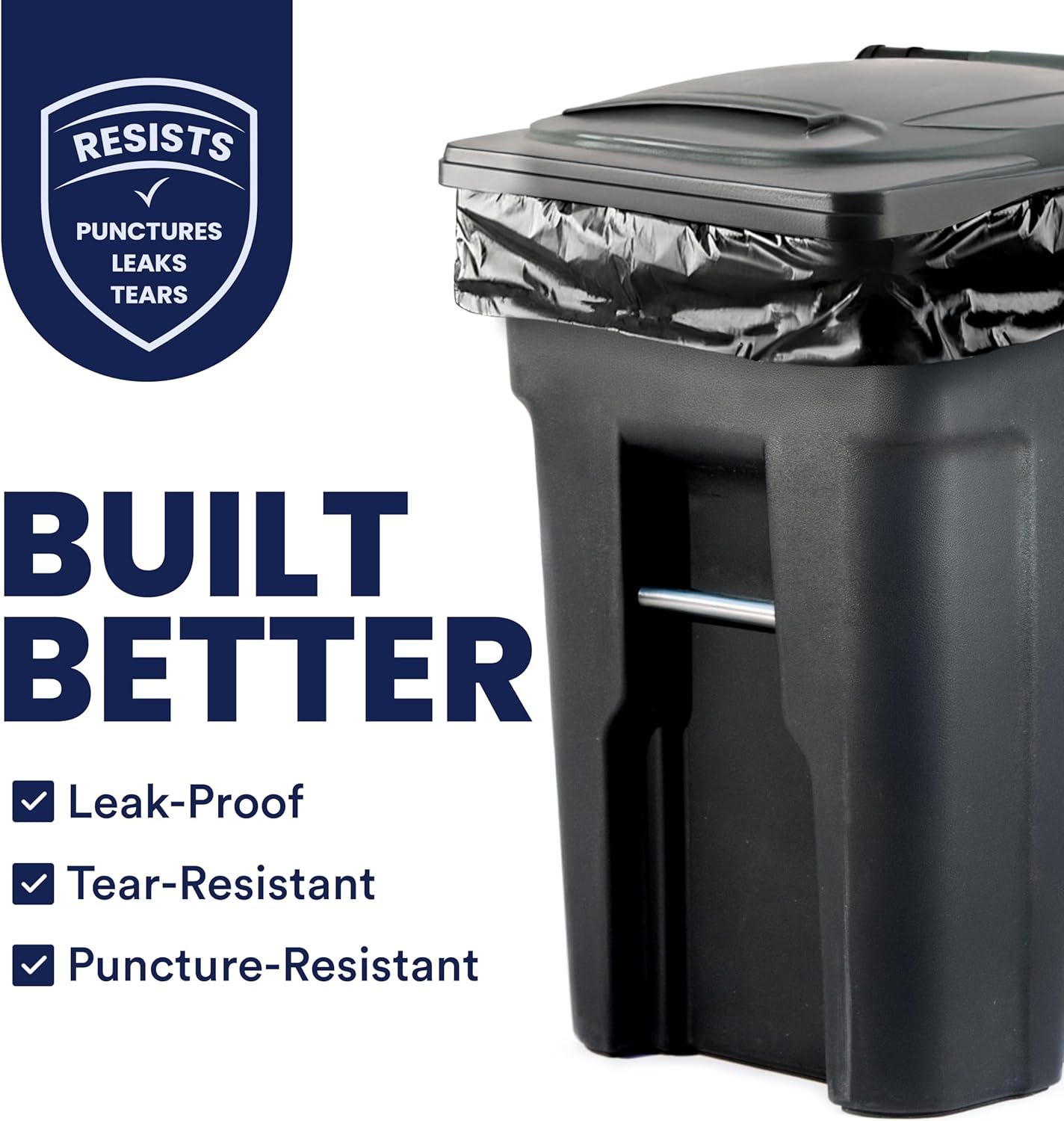 Ultra Heavy Duty Black Bin Bags