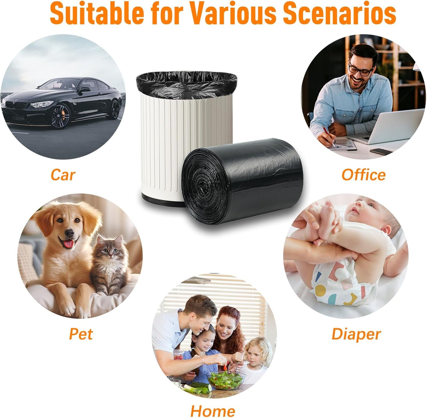 Ultra Heavy Duty Black Bin Bags